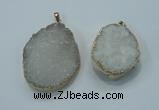 NGP1022 25*35mm - 35*45mm freeform druzy agate beads pendant