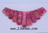 NGP115 Dyed rhodochrosite gemstone pendants set jewelry wholesale