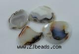 NGP1179 40*55mm - 50*75mm freeform agate gemstone pendants wholesale