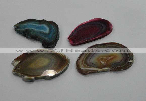 NGP1190 35*50mm - 40*70mm freeform agate gemstone pendants wholesale