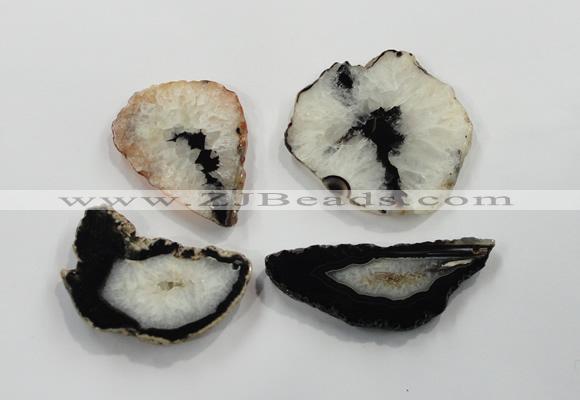 NGP1191 35*50mm - 50*80mm freeform agate gemstone pendants wholesale