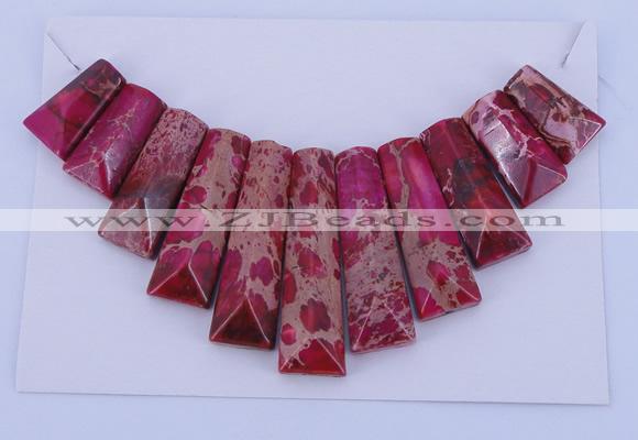 NGP120 Dyed imperial jasper gemstone pendants set jewelry wholesale