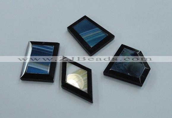 NGP1226 30*35mm - 40*50mm freeform agate gemstone pendants wholesale