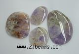 NGP1239 40*50mm - 60*80mm freeform lavender amethyst pendants wholesale