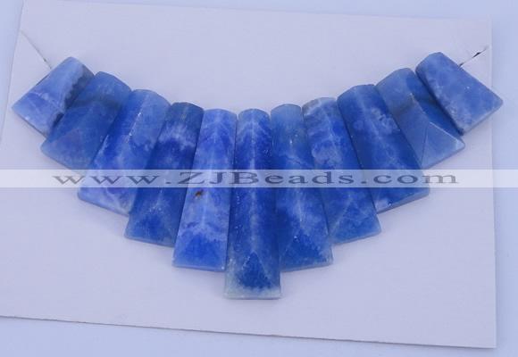 NGP125 Dyed blue lace agate gemstone pendants set jewelry wholesale