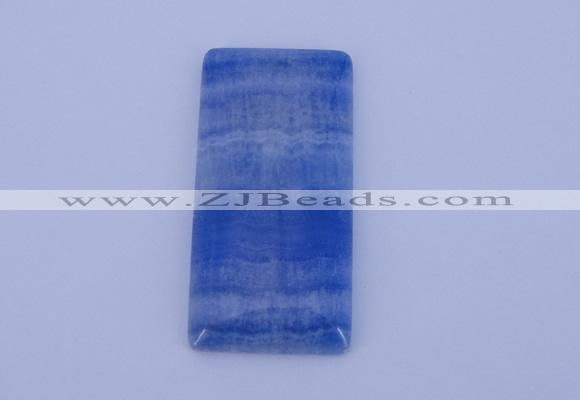 NGP137 2pcs 30*40mm rectangle dyed blue lace agate gemstone pendants