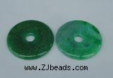 NGP1373 7*50mm - 8*55mm donut agate gemstone pendants