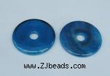 NGP1374 7*50mm - 8*55mm donut agate gemstone pendants