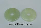 NGP1378 7*50mm - 8*55mm donut flower jade gemstone pendants