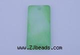 NGP138 2pcs 30*40mm rectangle dyed white jade gemstone pendants