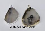 NGP1481 35*45mm - 45*55mm freeform montana agate pendants