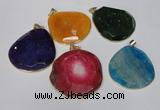 NGP1535 45*55mm - 50*60mm freeform agate gemstone pendants