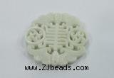 NGP1601 65*68mm Carved natural hetian jade pendants wholesale