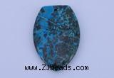 NGP162 2pcs 30*45mm fashion dyed chrysocolla gemstone pendants