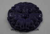 NGP1630 67*67mm Carved dyed natural hetian jade pendants wholesale