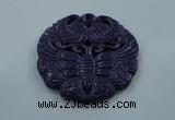 NGP1635 64*64mm Carved dyed natural hetian jade pendants wholesale