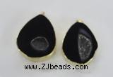 NGP1661 40*50mm - 45*55mm freeform druzy agate pendants