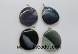 NGP1705 35*45mm - 45*50mm freeform agate gemstone pendants