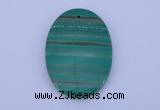 NGP176 2pcs 35*40mm oval synthetic malachite gemstone pendants