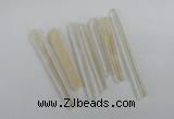 NGP1760 6*55mm - 8*80mm sticks white crystal beads pendants