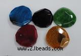 NGP1770 40*45mm - 50*55mm freeform agate gemstone pendants