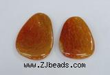 NGP1863 40*52mm - 40*58mm freeform agate gemstone pendants