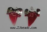 NGP1890 35*45mm - 38*55mm teeth-shaped agate gemstone pendants