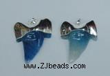 NGP1892 35*45mm - 38*55mm teeth-shaped agate gemstone pendants