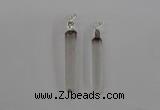 NGP1896 6*50mm - 8*60mm stick white crystal gemstone pendants