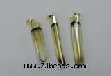 NGP1931 6*50mm - 8*55mm stick lemon quartz pendants wholesale