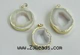 NGP2121 20*25mm - 30*40mm freefrom druzy agate pendants