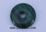 NGP215 5*25mm fashion dyed malachite gemstone donut pendant