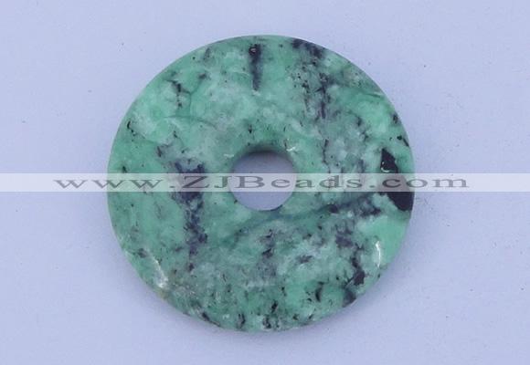 NGP219 5*30mm fashion african turquoise gemstone donut pendant