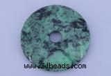 NGP221 6*45mm fashion african turquoise gemstone donut pendant