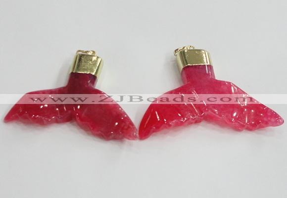 NGP2271 38*55mm - 40*60mm fishtail agate gemstone pendants