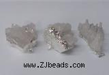 NGP2332 30*35mm - 35*40mm nuggets druzy quartz pendants