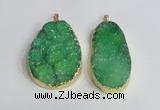 NGP2474 45*55mm - 50*65mm freeform druzy agate pendants wholesale