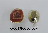NGP2553 25*35mm - 30*40mm freeform druzy agate gemstone pendants