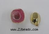 NGP2555 25*35mm - 30*40mm freeform druzy agate gemstone pendants