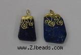 NGP2625 25*35mm - 35*45mm freeform lapis lazuli gemstone pendants