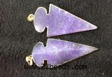 NGP2656 24*53mm - 26*55mm arrowhead agate pendants wholesale