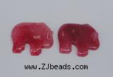 NGP2722 45*55mm elephant agate gemstone pendants wholesale