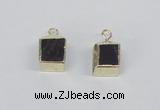 NGP2731 11*13mm - 12*15mm cube smoky quartz gemstone pendants