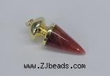 NGP2740 20*45mm - 20*50mm cone agate gemstone pendants wholesale