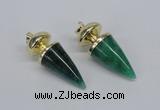 NGP2742 20*45mm - 20*50mm cone agate gemstone pendants wholesale