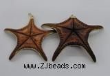 NGP2762 50*55mm - 75*85mm starfish pendants wholesale