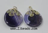 NGP2829 30*35mm - 35*45mm freeform agate gemstone pendants wholesale