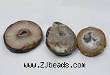 NGP2856 50*60mm - 60*75mm freeform druzy agate gemstone pendants