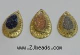 NGP2886 22*35mm - 25*35mm freeform druzy agate pendants wholesale