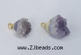 NGP2901 20*25mm - 25*30mm freeform amethyst gemstone pendants